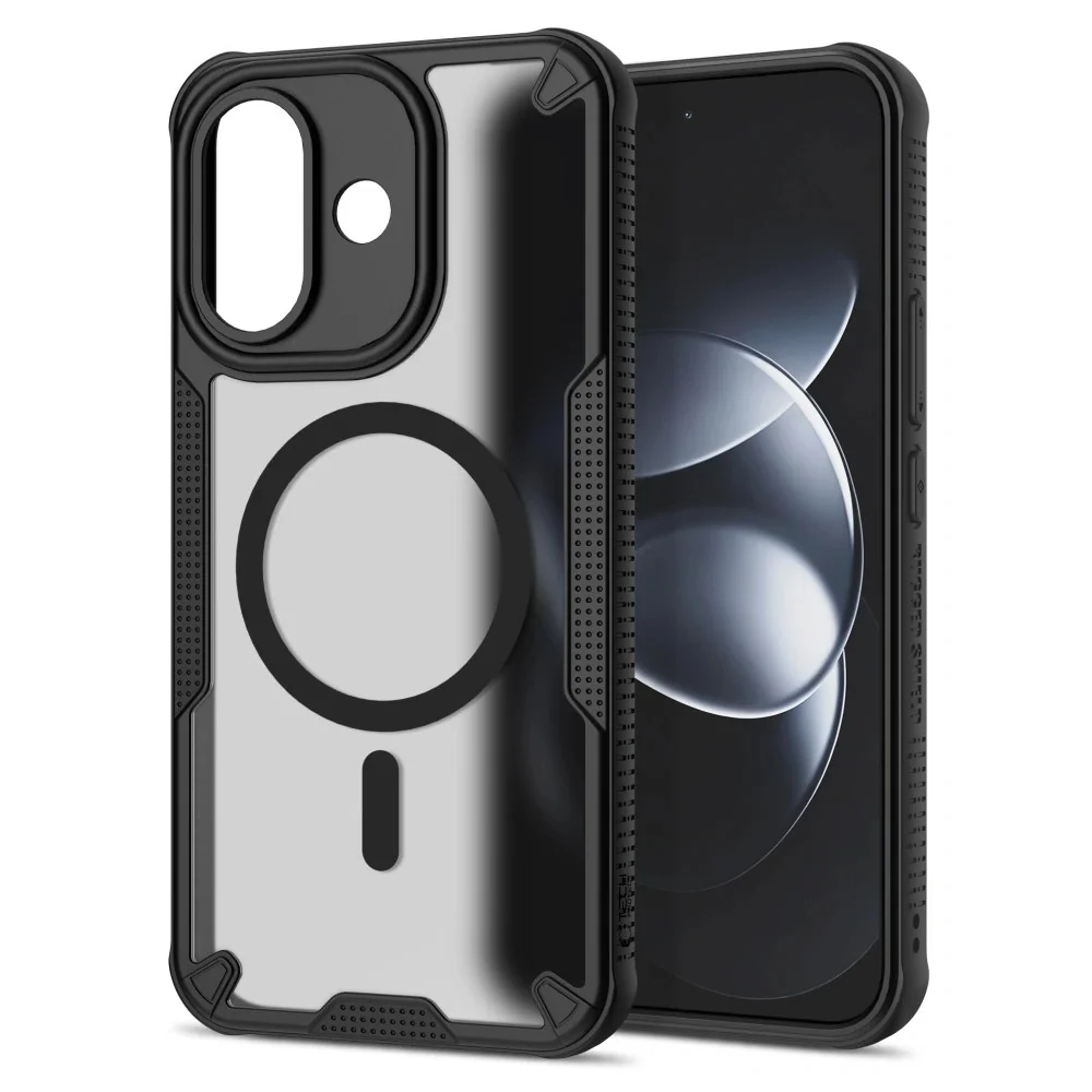 Tech-Protect Rugged Shield MagSafe kryt na Xiaomi Redmi Note 17 Pro 5G, čierny