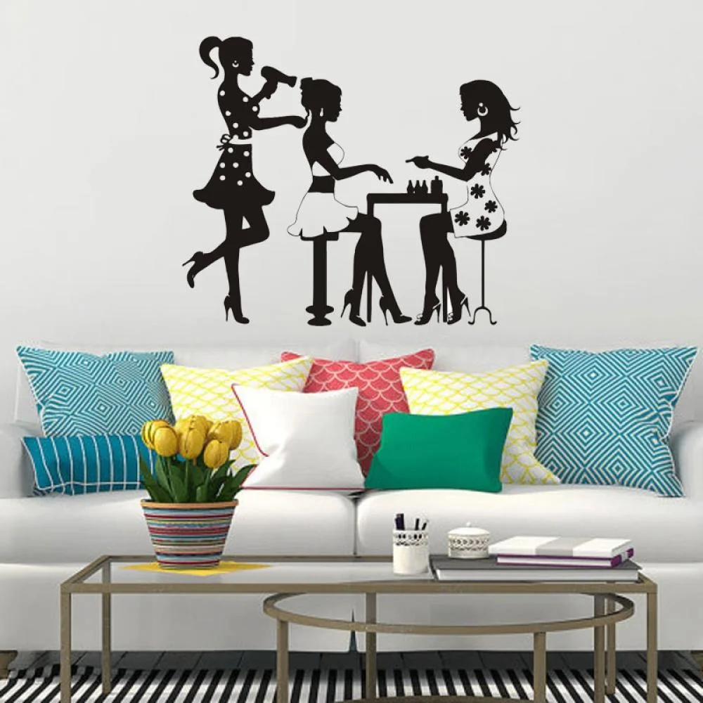 Samolepka na stenu/Tapeta Beauty Salon