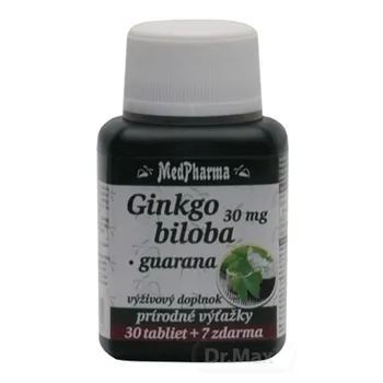 MedPharma GINKGO BILOBA + GUARANA 1×37 tbl, biloba + guarana