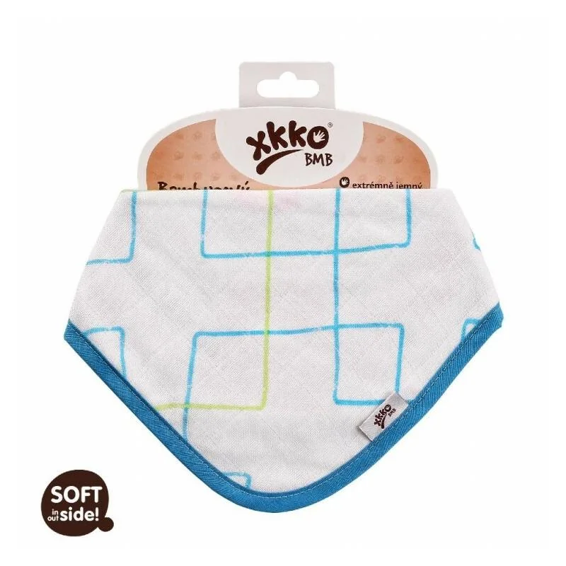 XKKO BMB Spirals&Bubbles - Slintáčik/Šatka, Cyan Bubbles (1ks)