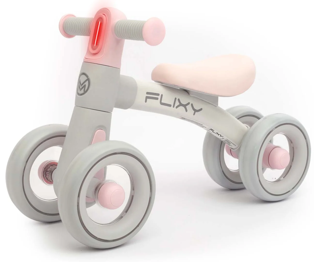 Detská odrážadlo FLIXY s LED svetlom a EVA kolesami (12–36 mesiacov), pink