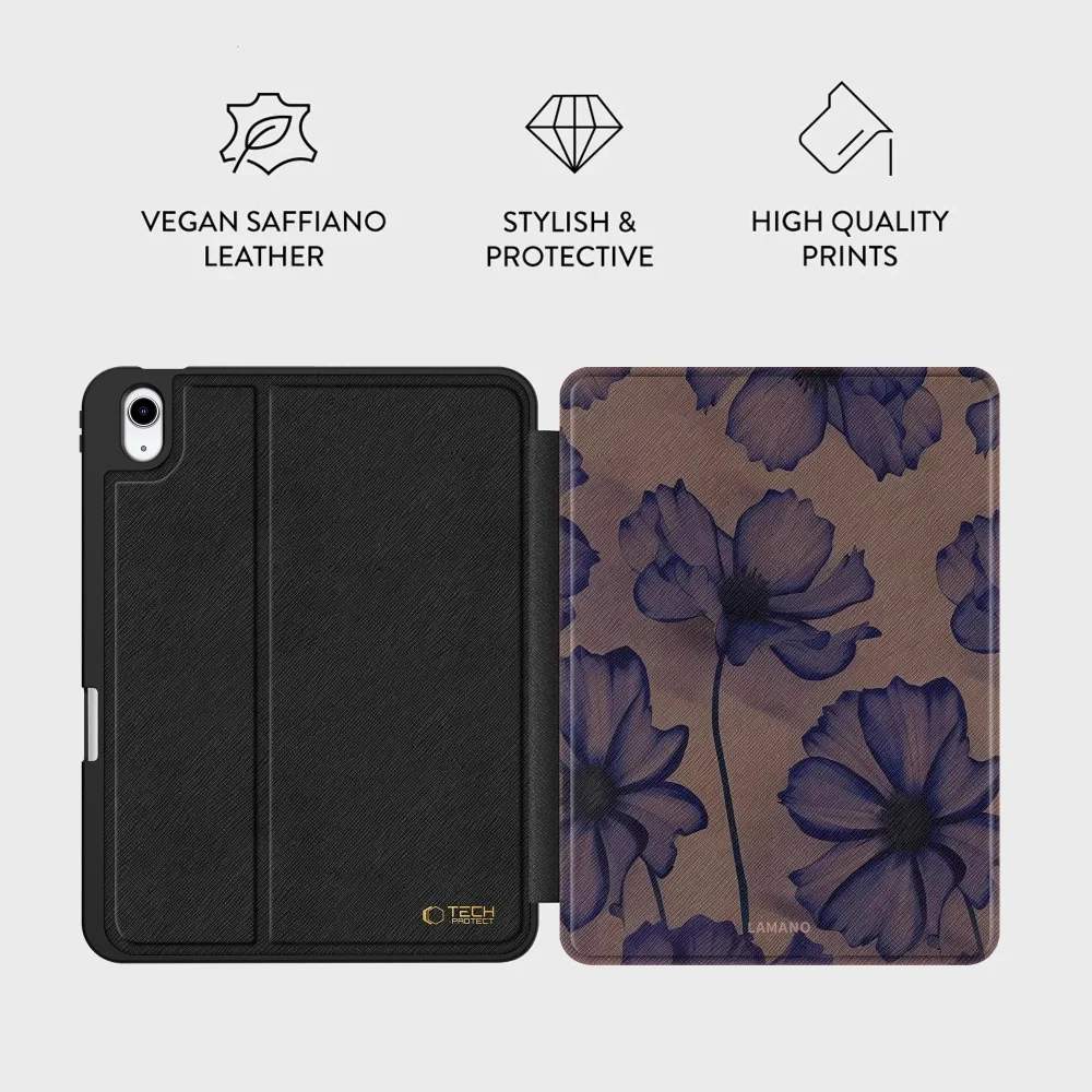Tech-Protect Lamano puzdro na iPad 10.9'' 10gen 2022 / 11'' 11gen 2025, velvet night , velvet night