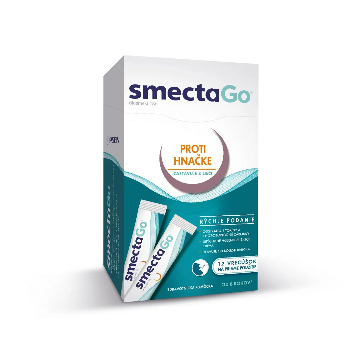 SmectaGo 1×12 ks, zdravotnícka pomôcka