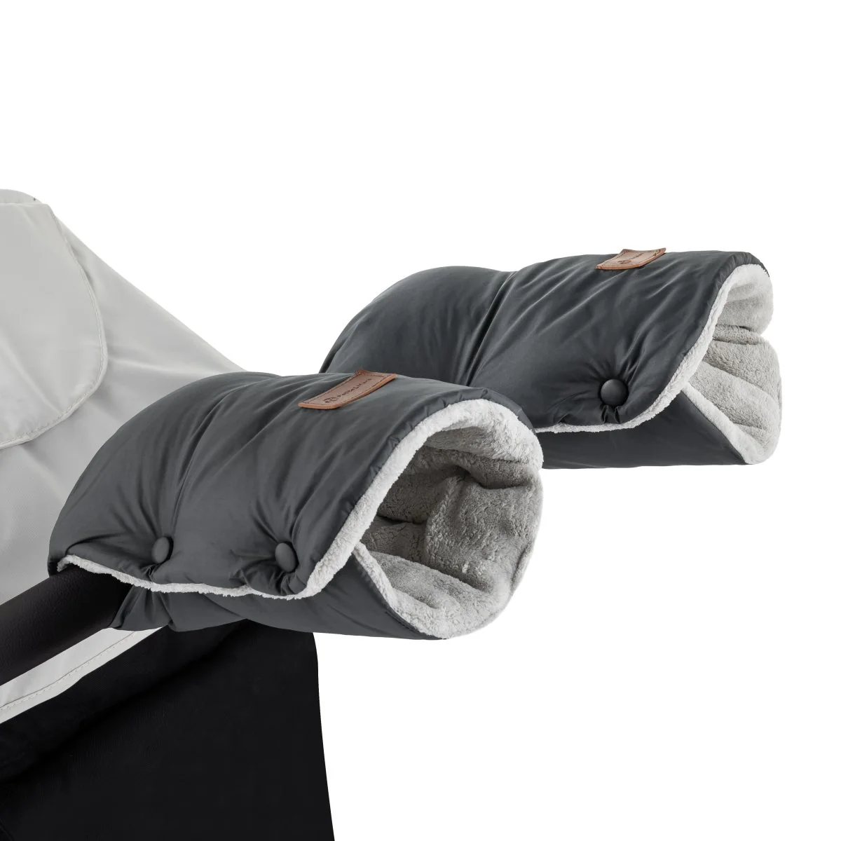 Petite&Mars Jasie rukávnik/rukavice na kočík Charcoal Grey