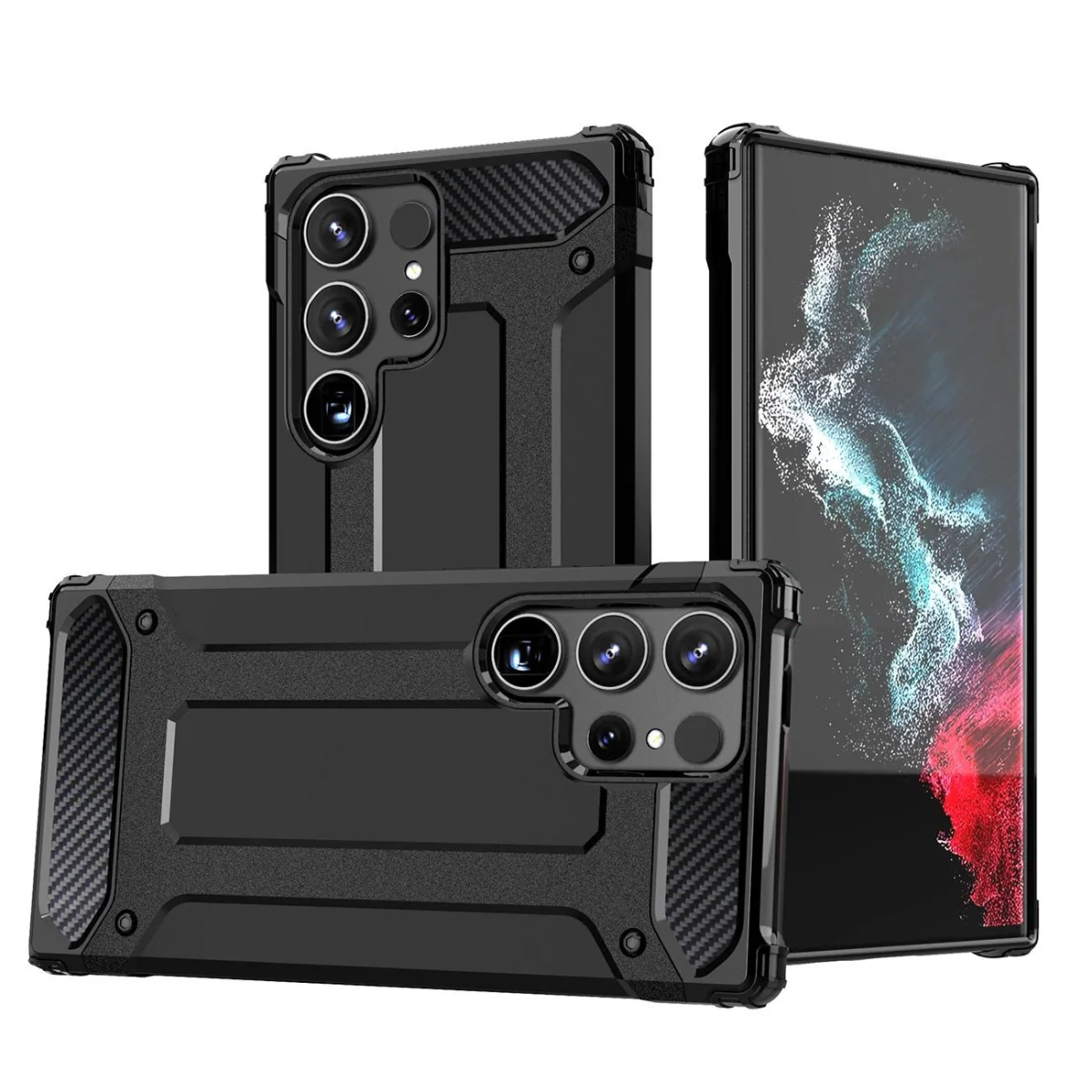 MG Hybrid Armor kryt na Samsung Galaxy S25 Ultra, čierny
