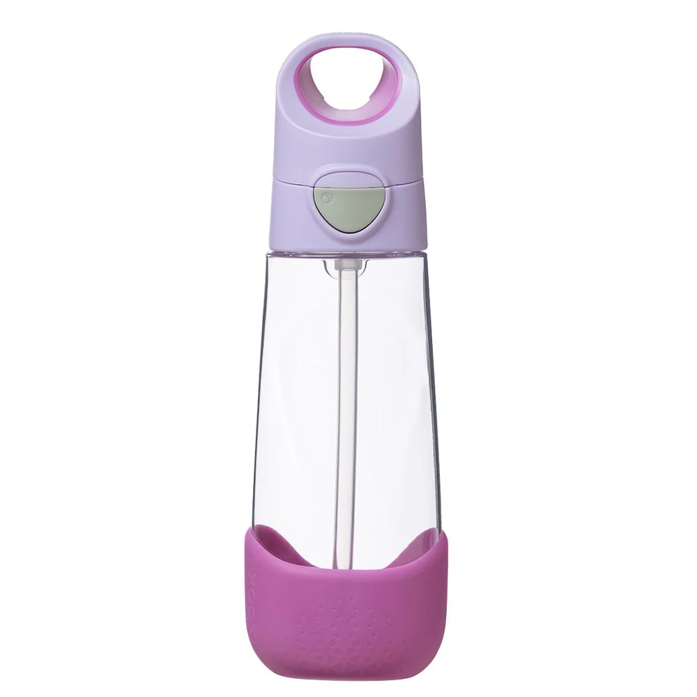 Fľaša na pitie so slamkou 600 ml sugar plum