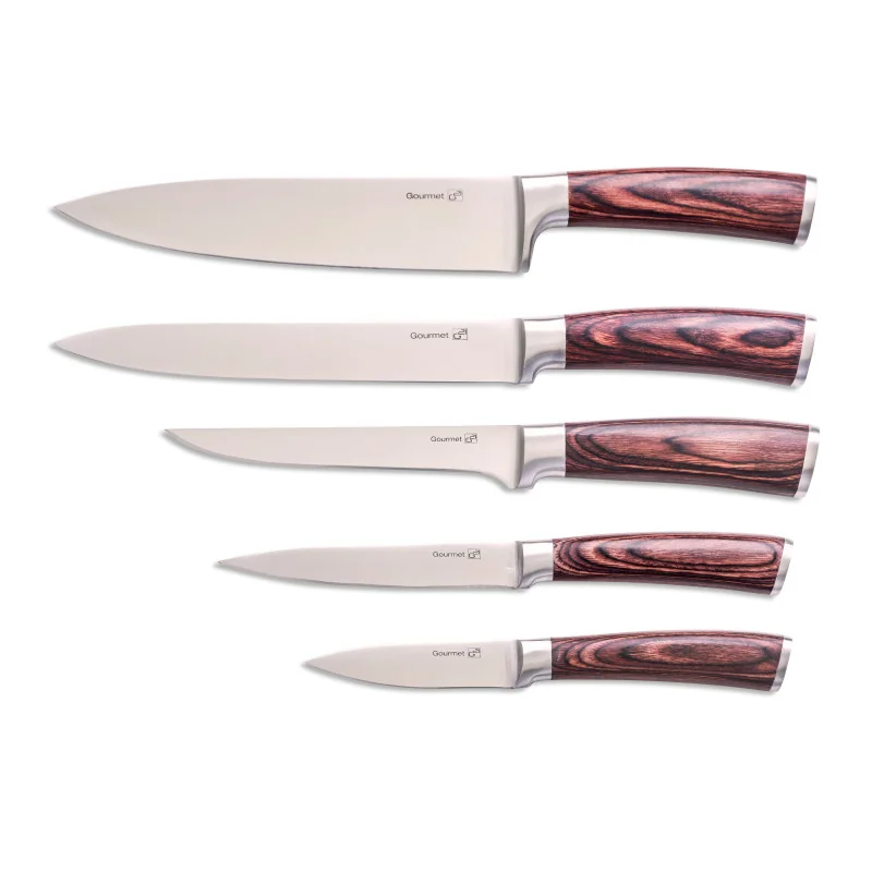 G21 Sada nožov Gourmet Nature 5 ks + bambusový blok Gourmet Nature 5 ks + bambusový blok G21GNAT5