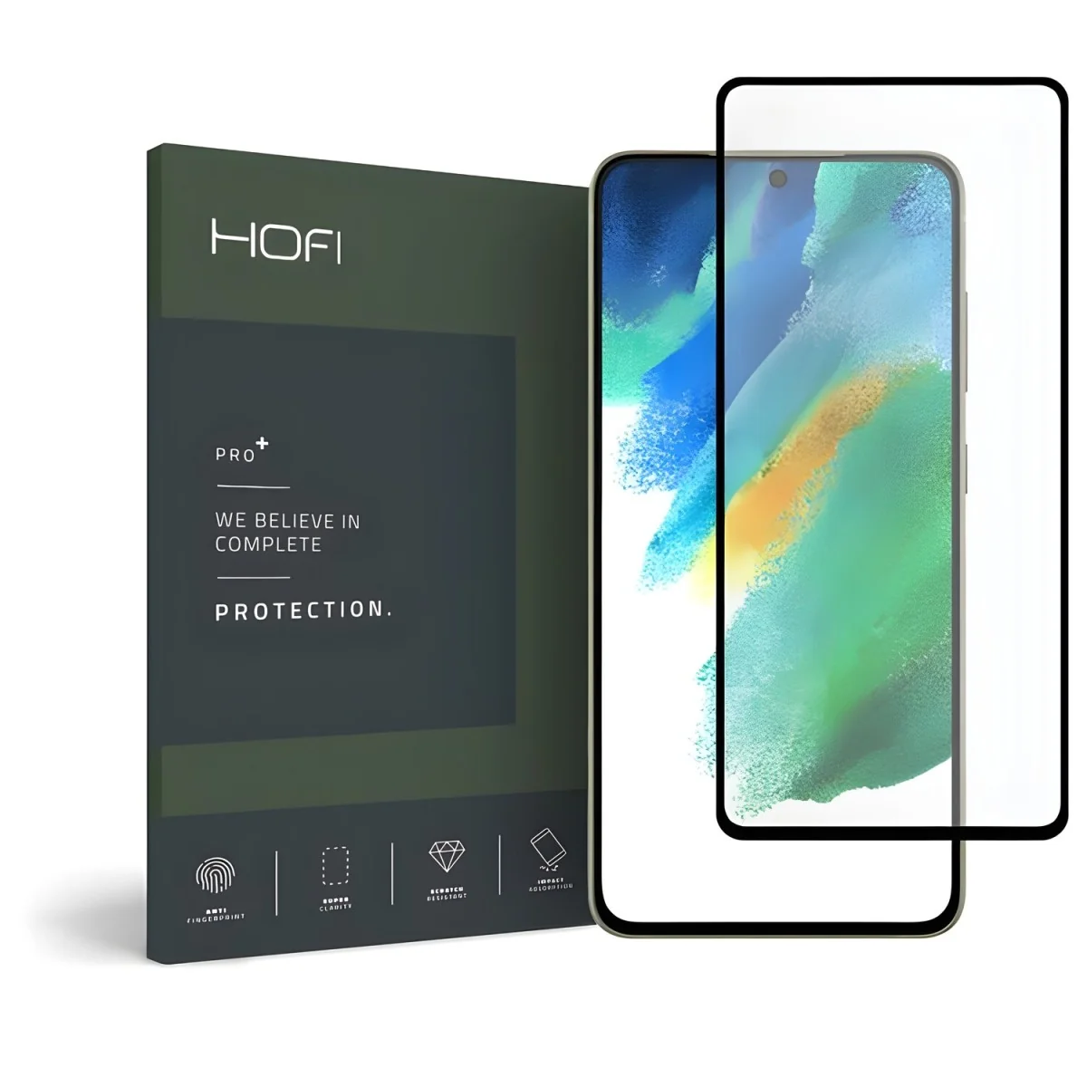 Ochranné sklo pre Samsung Galaxy S21 FE - Čierna