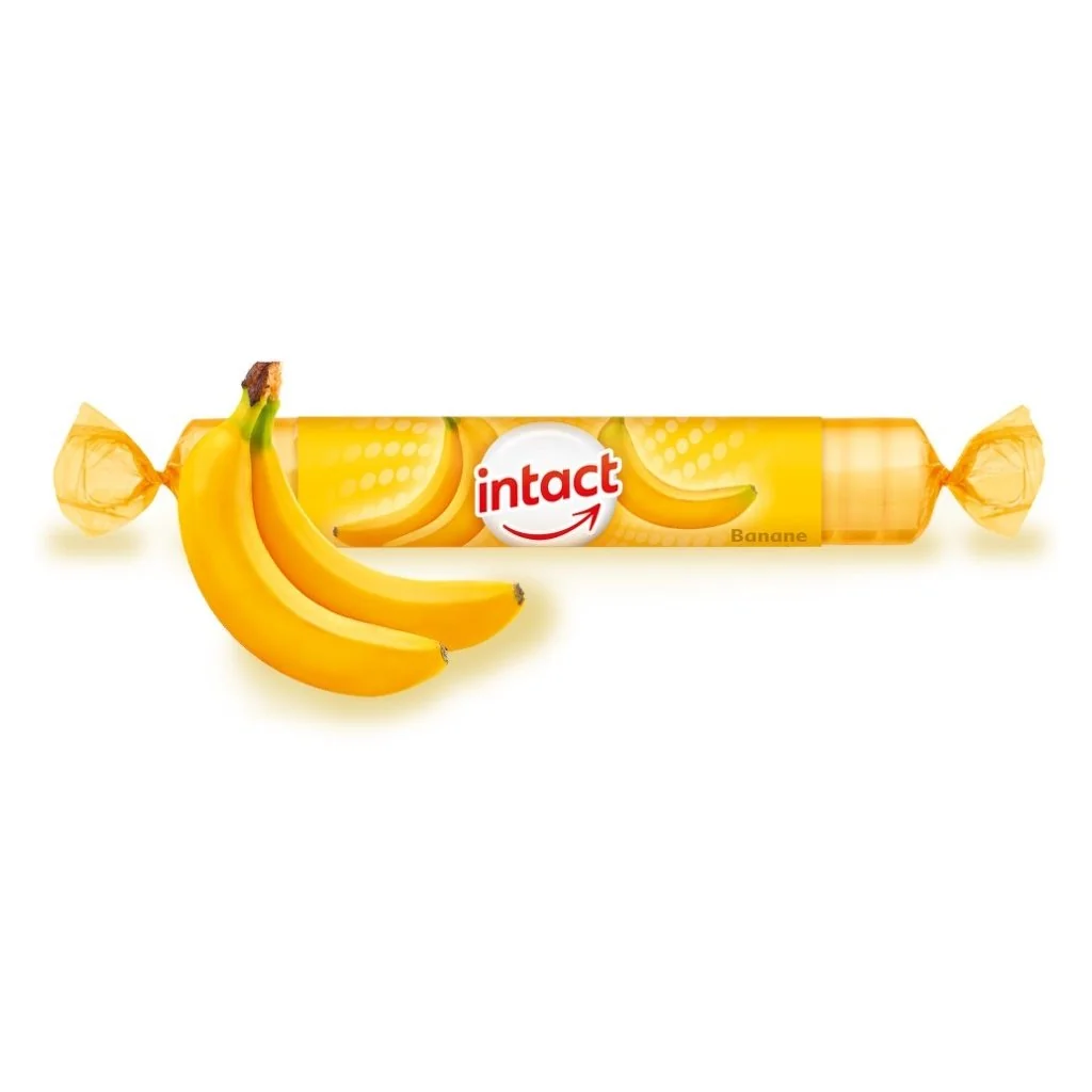 INTACT rolky banán hroznový cukor 40 g