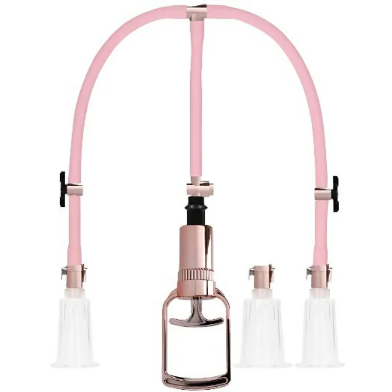 Vákuová pumpa na bradavky a klitoris Rose Gold, Large