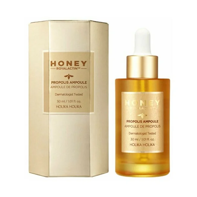 Holika Holika Rozjasňujúce sérum pre suchú a citlivú pleť v ampulke Honey Royal Lactin™ 1×30 ml, rozjasňujúce sérum