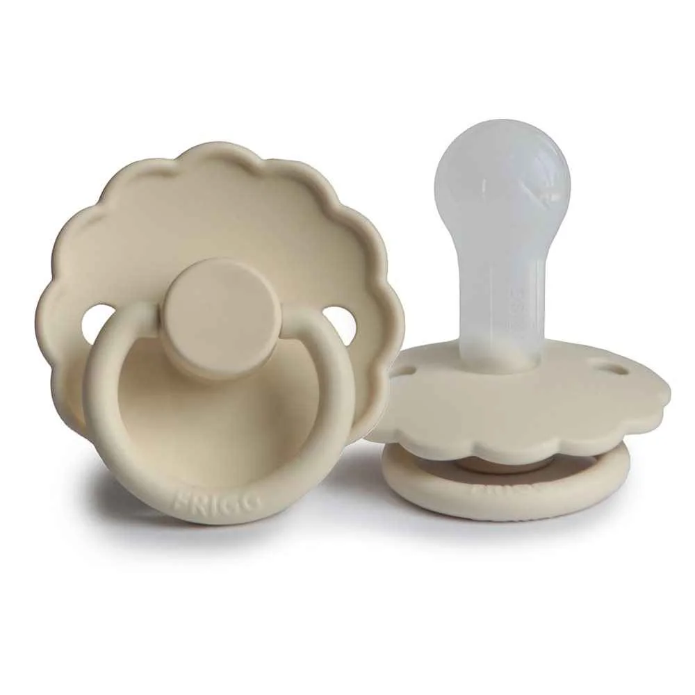 FRIGG Daisy silikónový cumlík Cream  +6m 1 ks 1×1 ks, silikónový cumlík