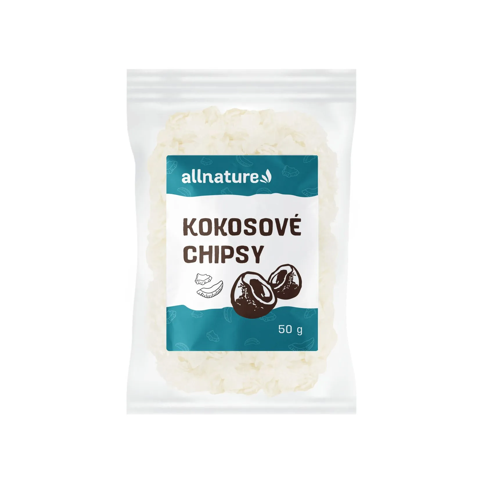 Allnature Kokosove Chipsy 1×50 g, kokosové chipsy
