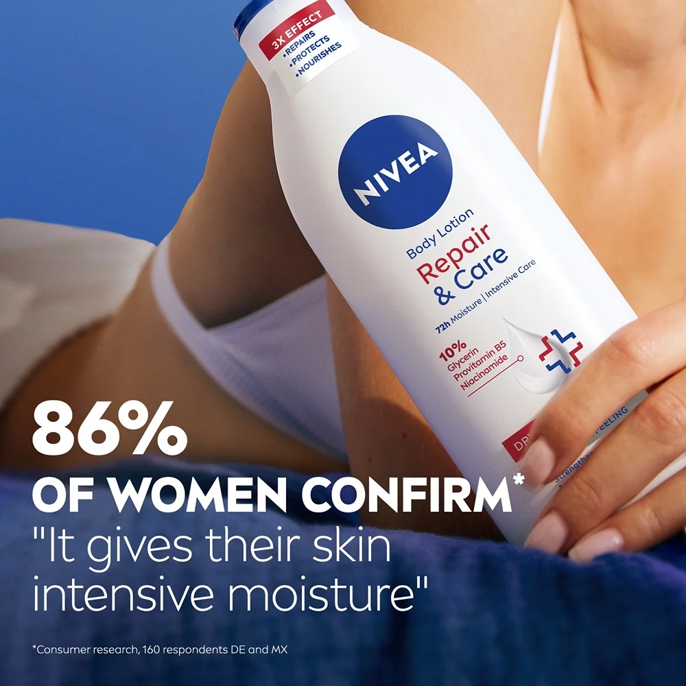 NIVEA TELOVE MLIEKO REGENERACNE REPAIR&CARE 400ML 1×400 ml, telové mlieko