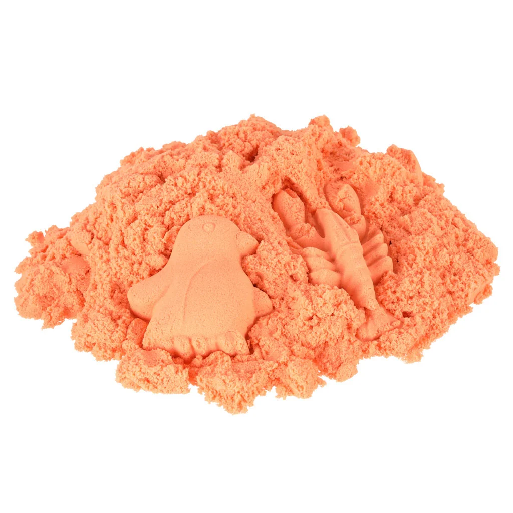 Kinetický piesok 1 kg – oranžový, vrecko