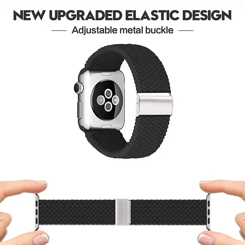 Kvalitný elastický remienok pre Apple Watch (38/40/41mm) - Multifarebná 2