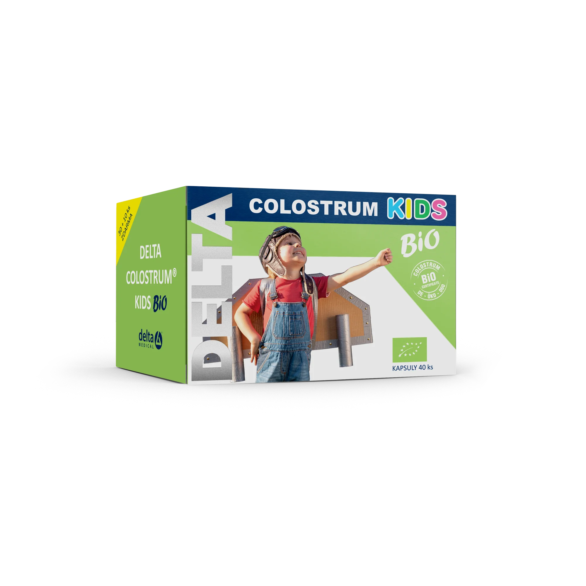 DELTA COLOSTRUM KIDS BiO 1×40 cps, výživový doplnok