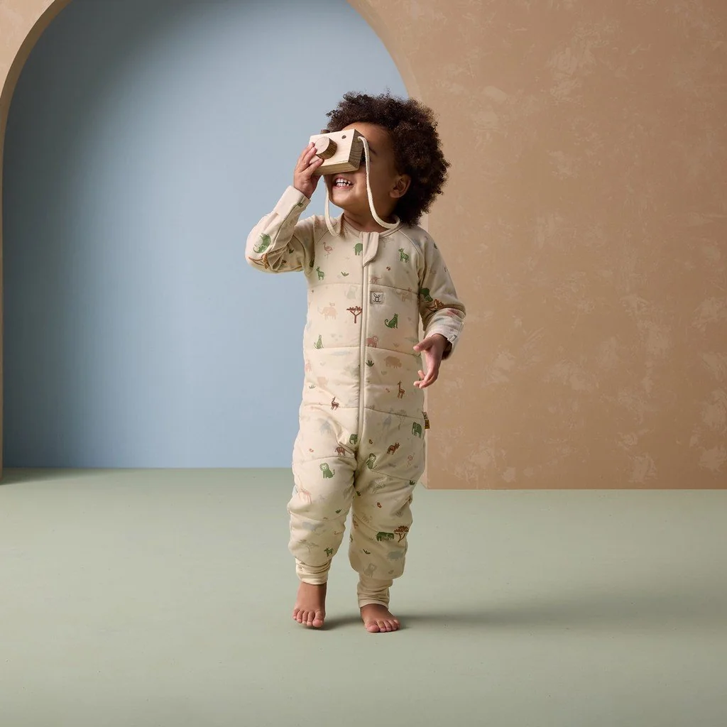 Overal na spanie organická bavlna Onesie Savannah 6-12 m, 2,5 tog