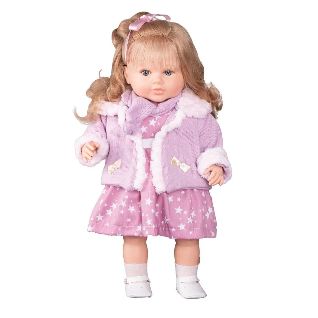 Luxusná hovoriaca detská bábika-dievčatko Berbesa Kristýna 52cm ,