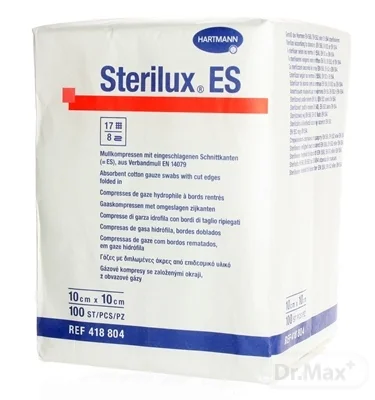 Hartmann STERILUX ES kompres nesterilný 2 1×100 ks, kompres