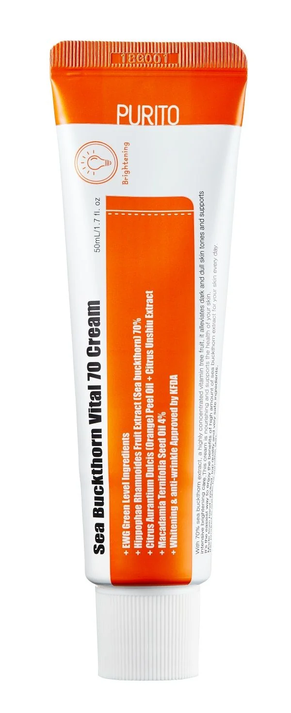 Purito Sea Buckthorn Vital 70 Cream 50 ml 1×50 ml, rozjasňujúci krém
