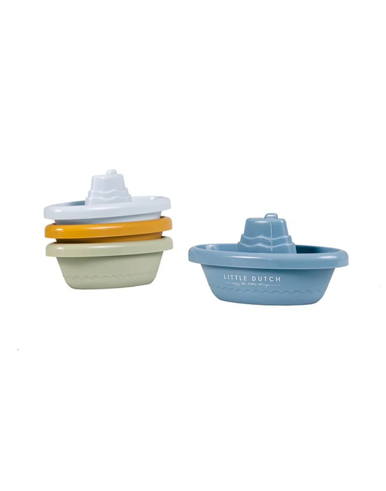 LITTLE DUTCH Loďky do vody Blue 1×1 ks