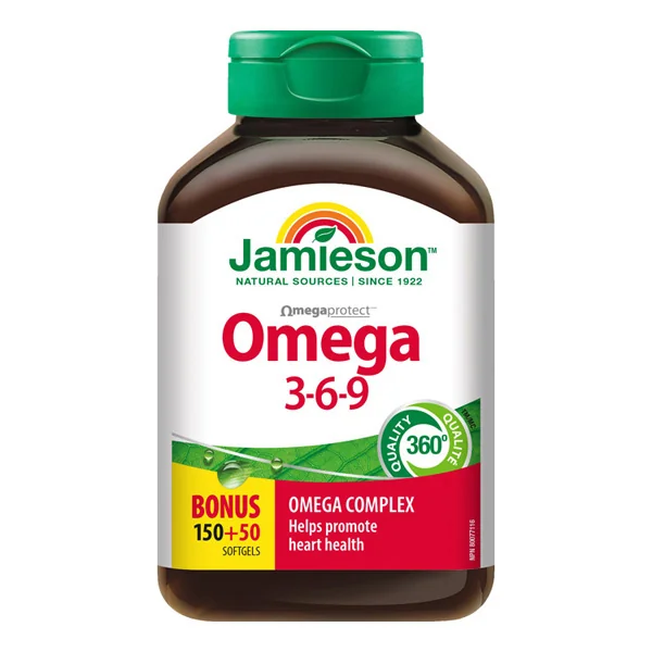 JAMIESON OMEGA 3-6-9 1×200 tbl, výživový doplnok