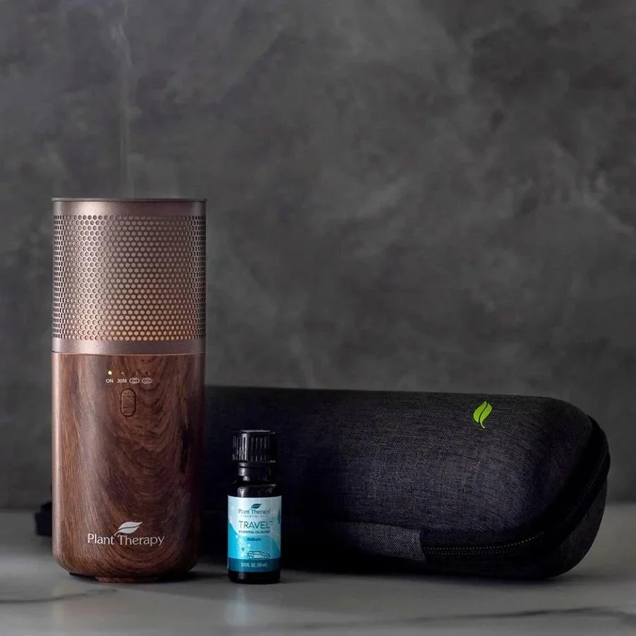 Plant Therapy USB prenosný difuzér Wood Grain s cestovným balením Objem: 50 ml
