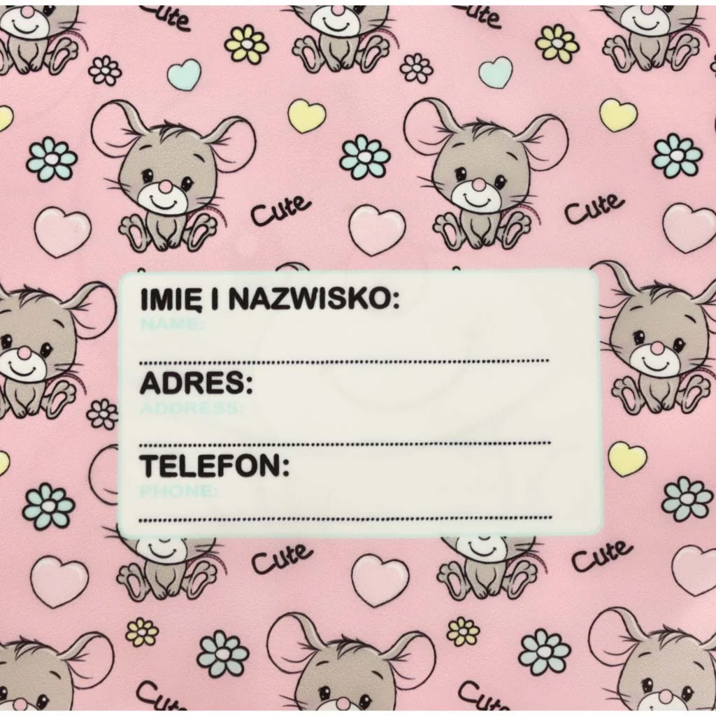 Vrecúško na prezuvky, Taška na topánky, Mouse motív