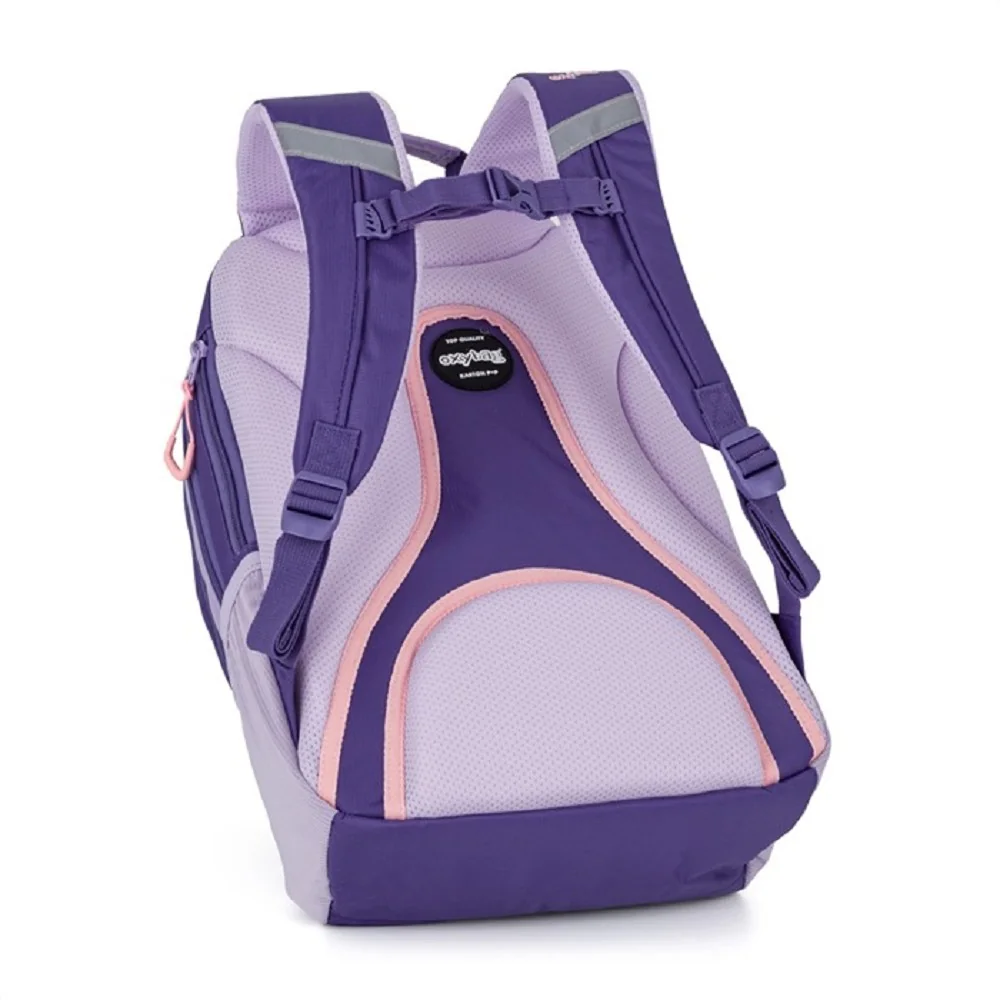 Študentský batoh OXY SPORT Half Violet s peračníkom Set 2 ks, fialový