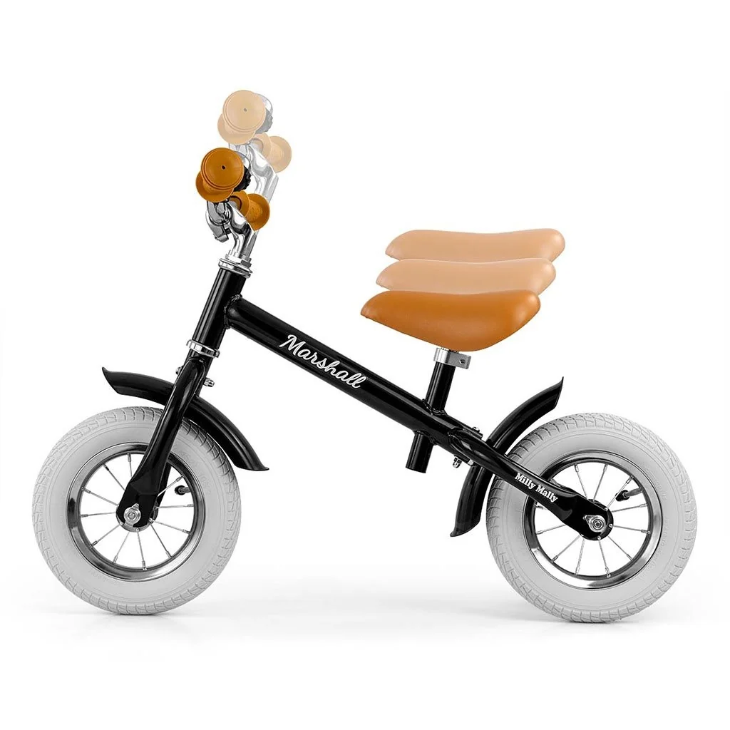 Detské odrážadlo bicykel Milly Mally Marshall Air Black , 20C51496