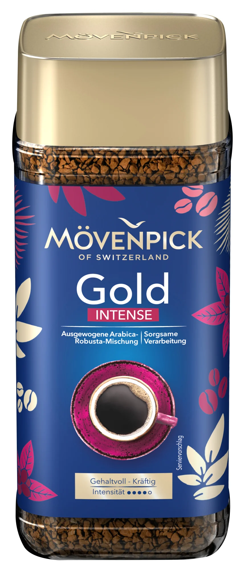 MÖVENPICK GOLD INTENSE - INSTANT 1x200 g, instantná káva