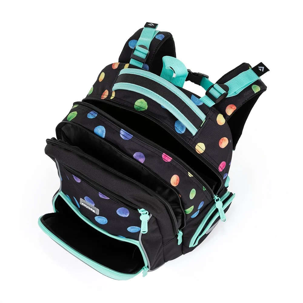 Školský batoh OXY GO Dots bodkovaný, ergonomický
