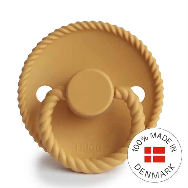 FRIGG Rope silikónový cumlík Honey Gold, 0-6m 1×1 ks, cumlík