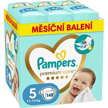 Pampers Premium MBP S5 148ks (11-16kg) 1×148 ks, plienky