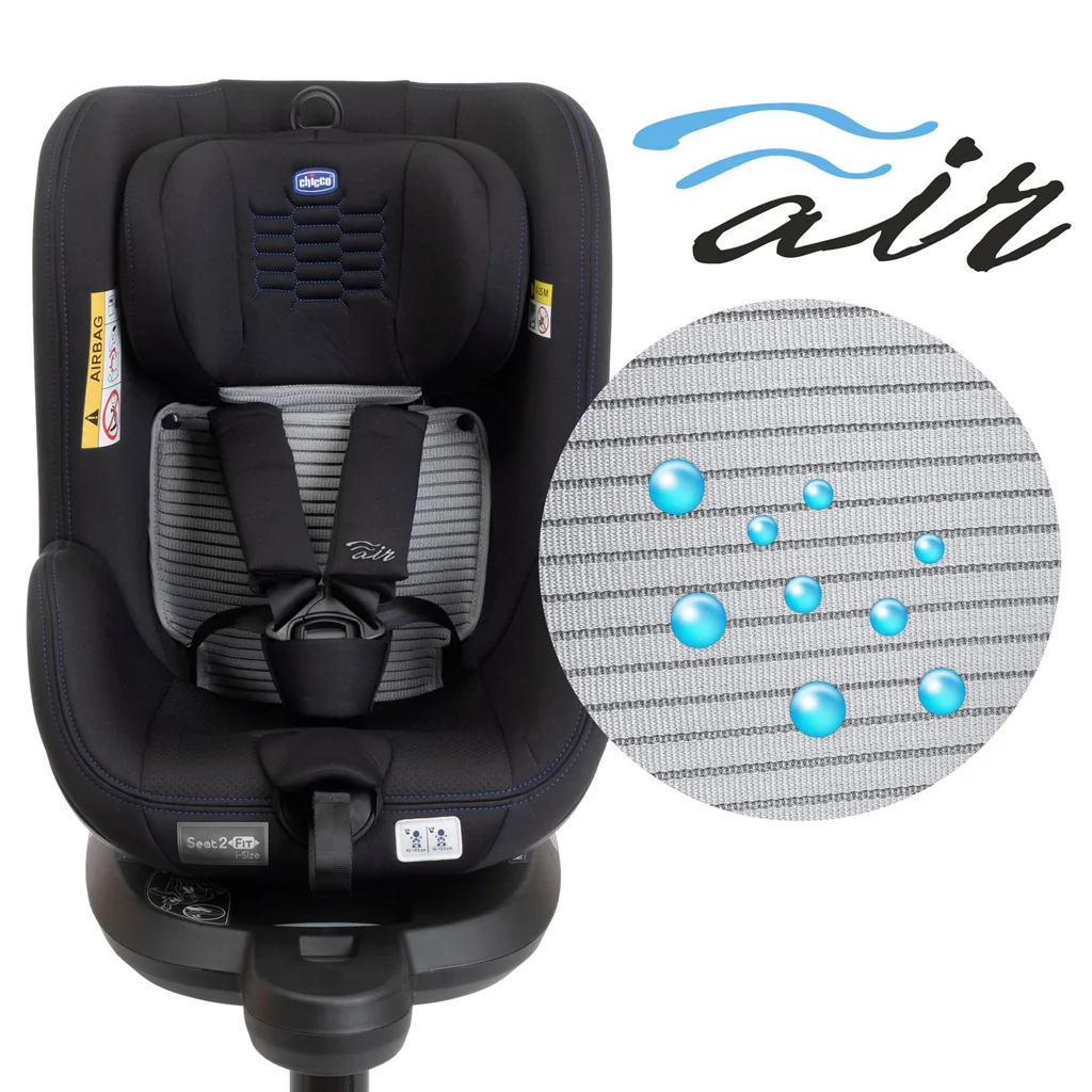 CHICCO Autosedačka Seat2Fit i-size 45-105 cm Air Black (0-18kg) 1×1 ks