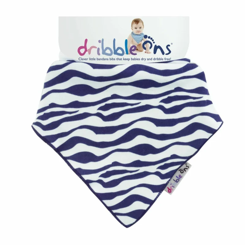 Dribble Ons slintáčik Designer Zebra – šatkový podbradník