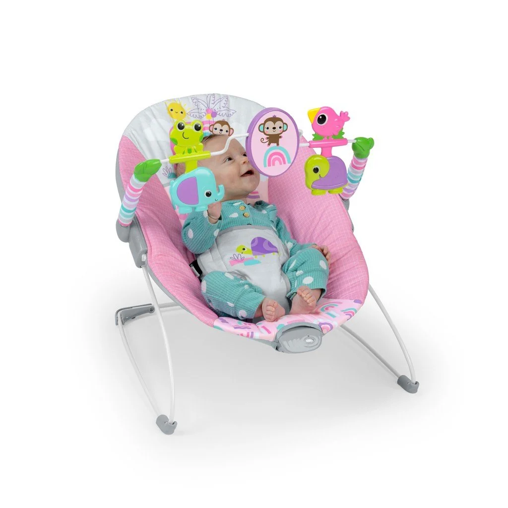 Lehátko vibrujúce Pink Paradise™ 0m+ do 9 kg