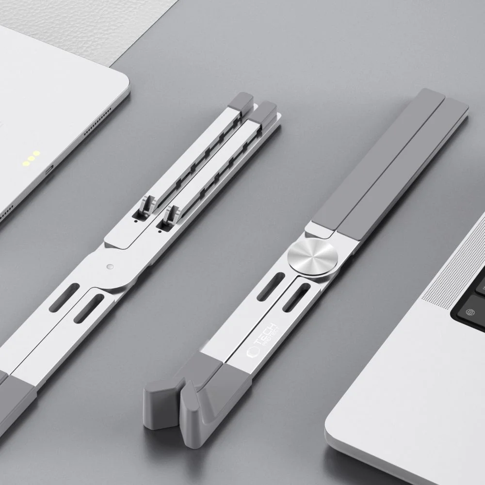 Tech-Protect ULS300 univerzálny stojan na notebook, strieborný