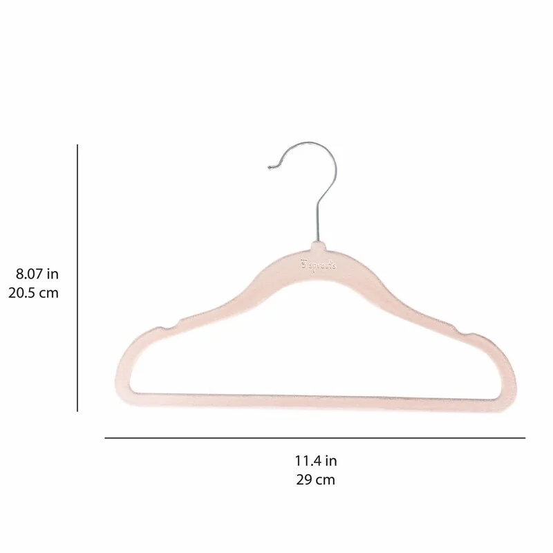 3 SPROUTS - Vešiaky Velvet 15 ks Pink