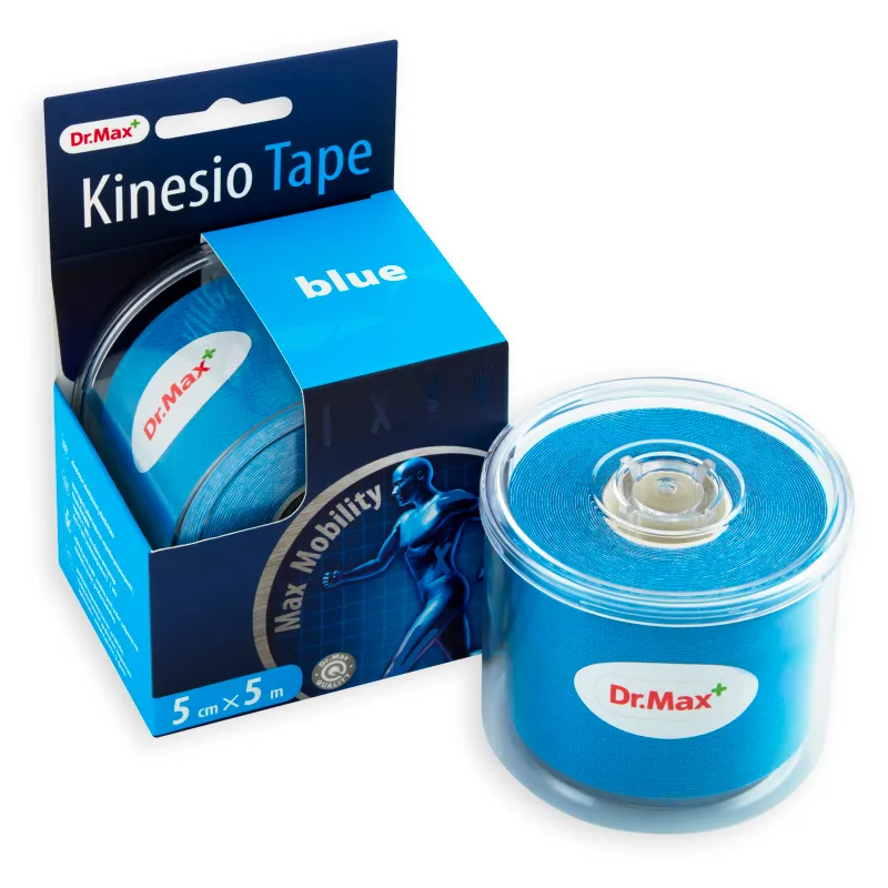 Dr.Max Kinesio Tape Blue 1×1 ks, elastická páska