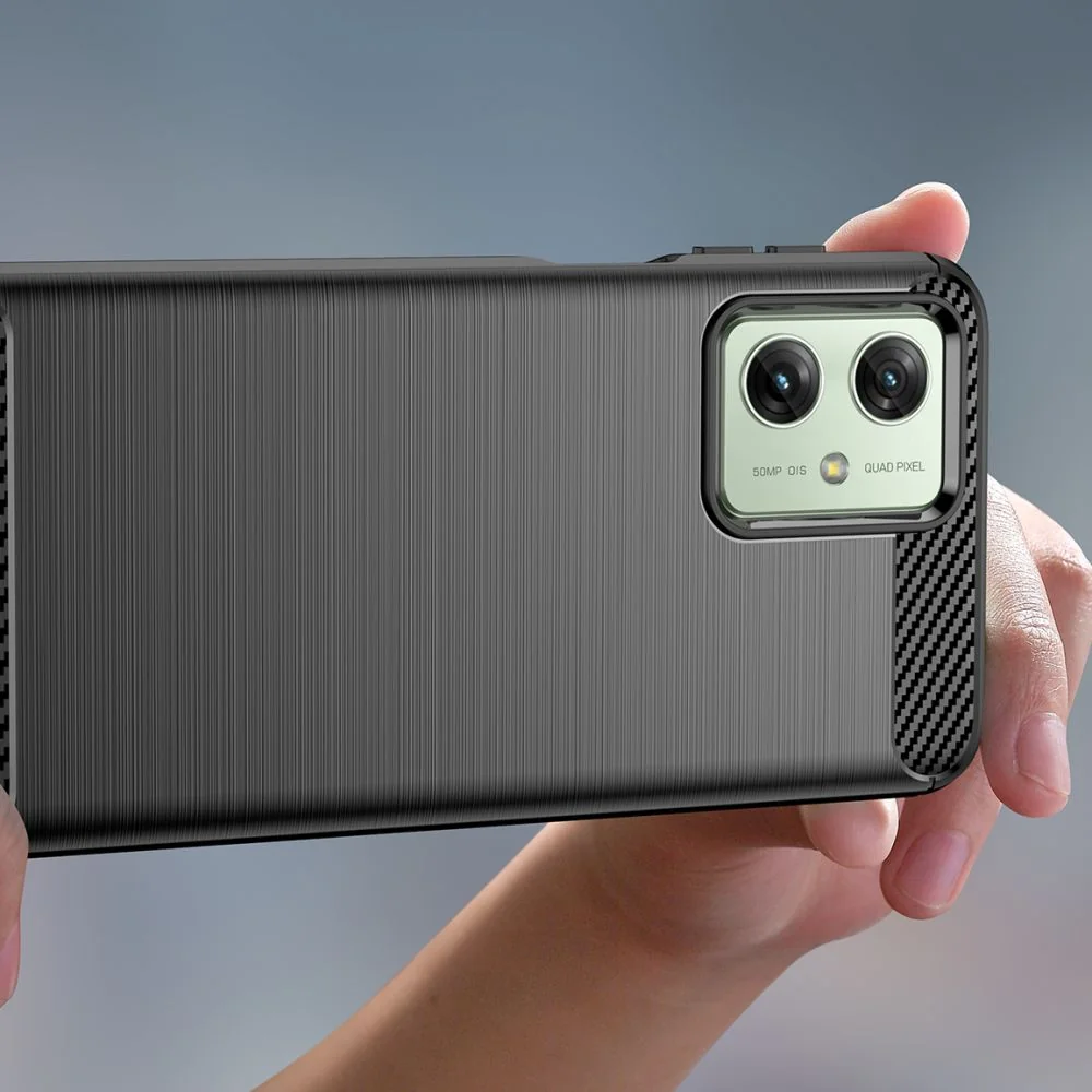 Tech-Protect Carbon kryt na Motorola Moto G54 5G čierny