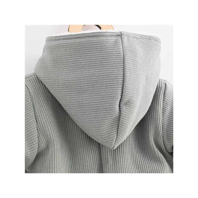 Dojčenská kombinéza s kapucňou New Baby Frosty grey 80 (9-12m),