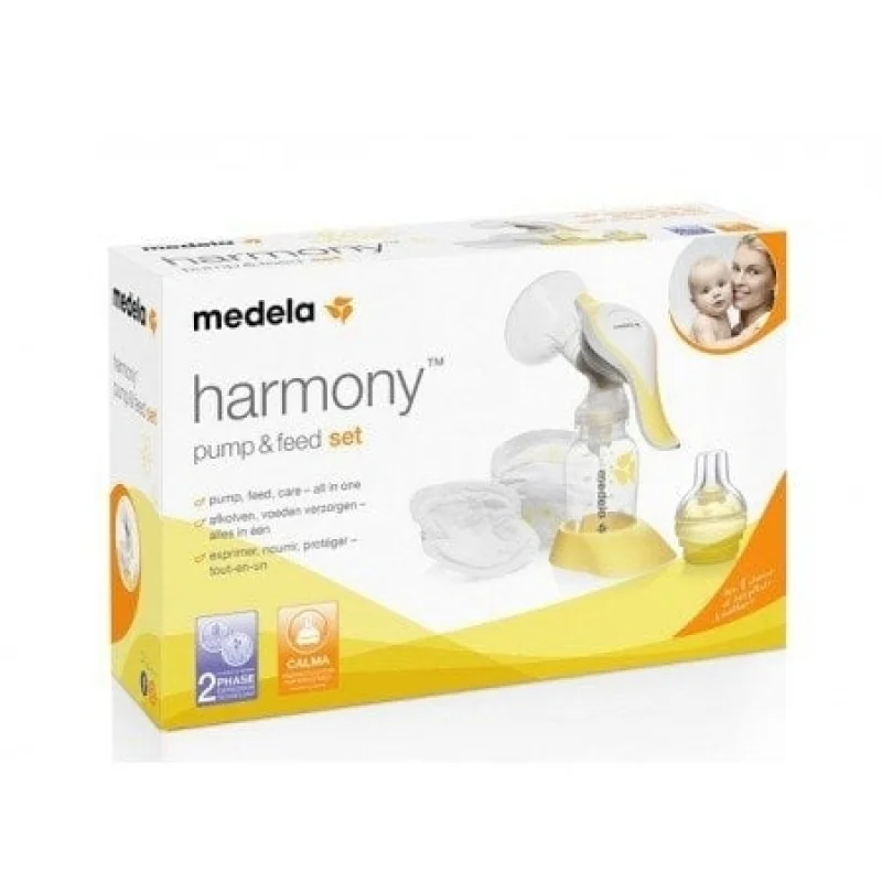 Medela Harmony Pump & Feed Set manuálna odsávačka mlieka + Calma