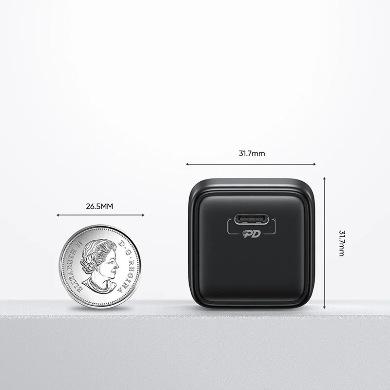 Joyroom Mini Fast Charger sieťová nabíjačka USB-C 25W 3A, čierna