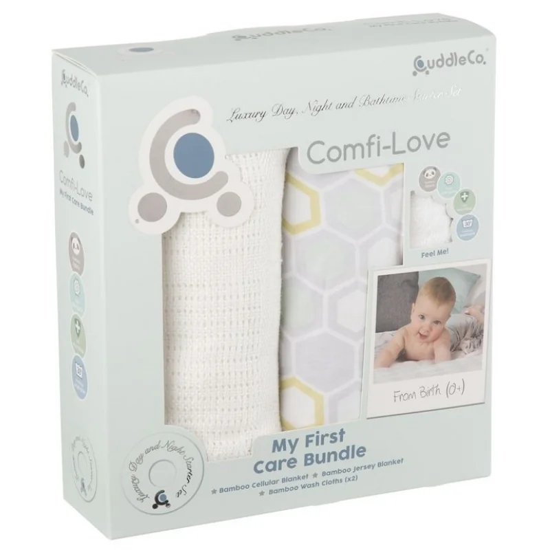 CuddleCo Comfi-Love sada bambusových prikrývok plást medu