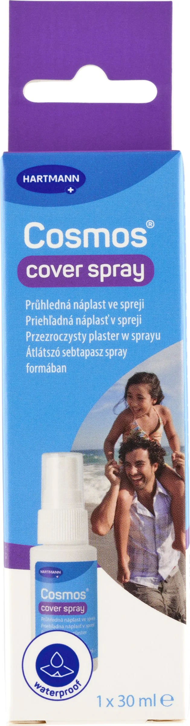 Cosmos Cover spray priehľadná náplasť v spreji 1×30 ml, náplasť v spreji