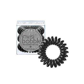invisibobble® ORIGINAL True Black 1×3 ks, špirálové gumičky do vlasov