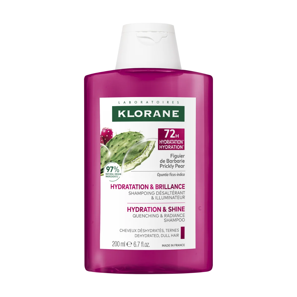 KLORANE Hydratačný ŠAMPÓN s opunciou 200 ml