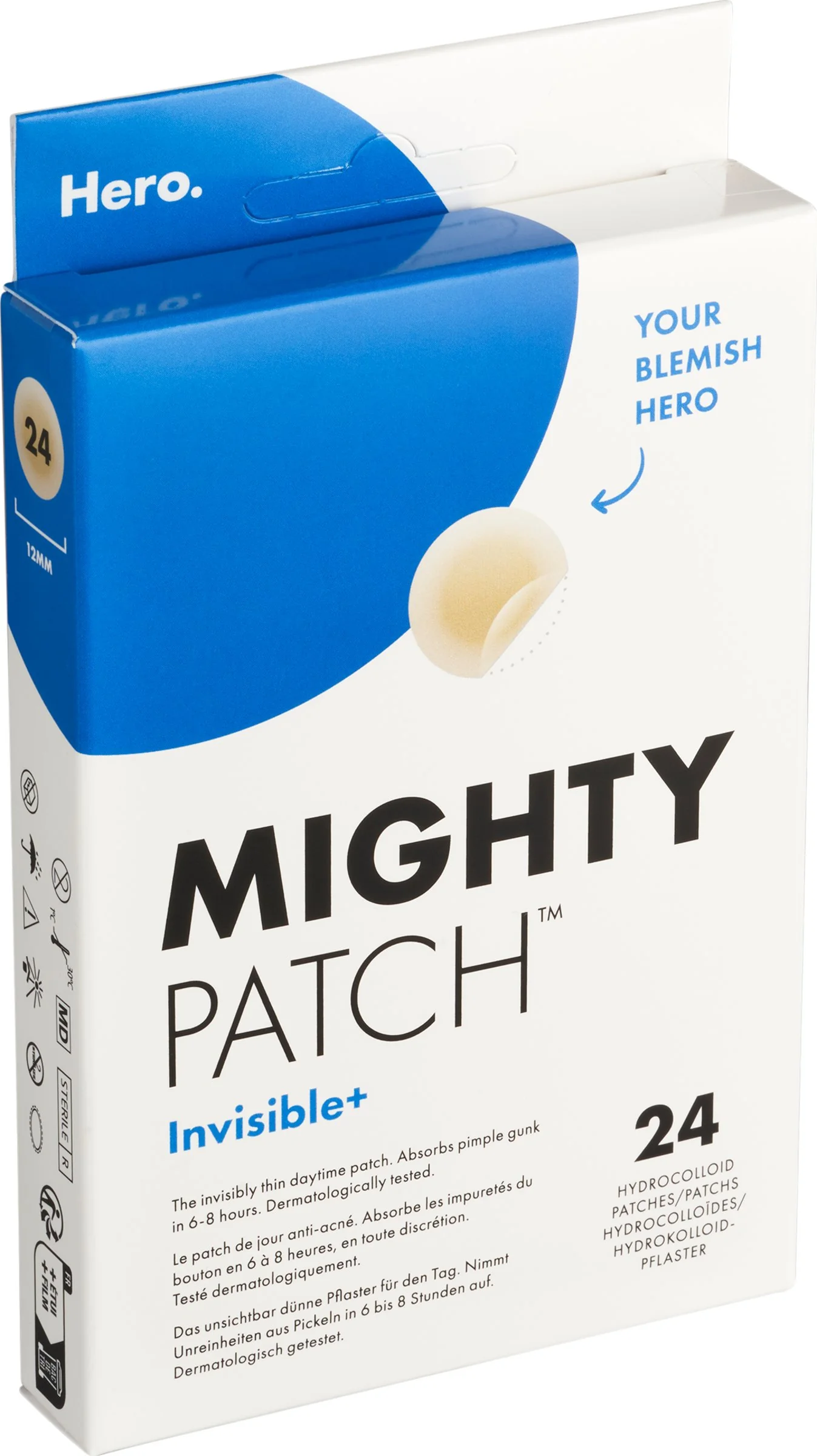 HERO Mighty Patch INVISIBLE+ 24 náplastí 24 ks